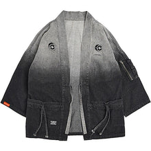 Load image into Gallery viewer, Japanese Kimono Denim Jacket