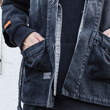 Load image into Gallery viewer, Japanese Kimono Denim Jacket