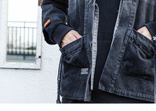 Load image into Gallery viewer, Japanese Kimono Denim Jacket