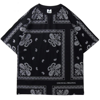 Vintage Retro Bandana Style T-shirt