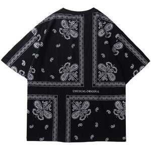 Vintage Retro Bandana Style T-shirt