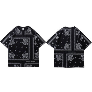 Vintage Retro Bandana Style T-shirt