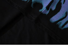 Load image into Gallery viewer, Oversized style Blue Flame Butterfly Boom Time T-shirt