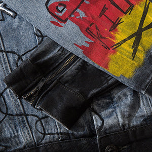 Let's Rock Skull Denim Jacket