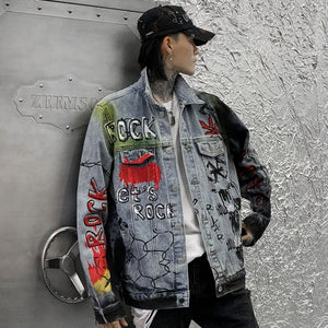 Let's Rock Skull Denim Jacket