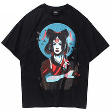 Load image into Gallery viewer, Ancient Chinese Girl Art Back Knot Tshirt