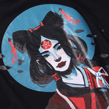 Load image into Gallery viewer, Ancient Chinese Girl Art Back Knot Tshirt