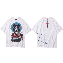 Load image into Gallery viewer, Ancient Chinese Girl Art Back Knot Tshirt