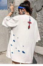 Load image into Gallery viewer, Ancient Chinese Girl Art Back Knot Tshirt