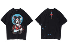 Load image into Gallery viewer, Ancient Chinese Girl Art Back Knot Tshirt