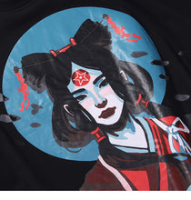 Load image into Gallery viewer, Ancient Chinese Girl Art Back Knot Tshirt