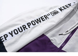 Keep Your Power Hooded Windbreaker