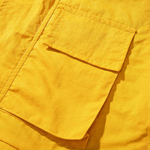 Load image into Gallery viewer, Vintage yellow patch style Hooded Windbreaker