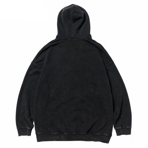 Vintage Lightning Butterfly washed Hoodie