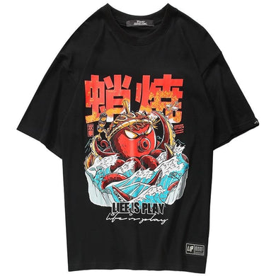 Funny Octopus LIFE IS PLAY T-Shirt