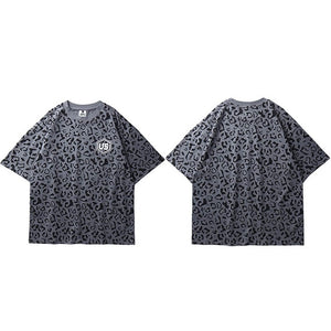Oversize Cheetah Print US T-Shirt