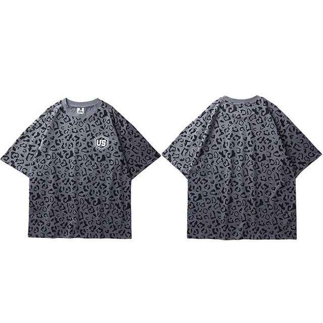 Oversize Cheetah Print US T-Shirt