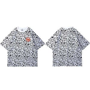 Oversize Cheetah Print US T-Shirt