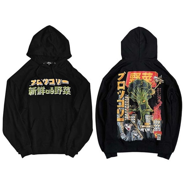 Brocoli Monster Attack Hoodie
