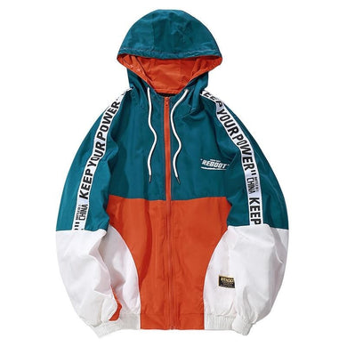 Keep Your Power Hooded Windbreaker