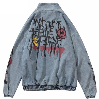 Graffiti Streetwear Denim Jacket