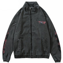 Load image into Gallery viewer, Graffiti Streetwear Denim Jacket