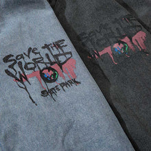Load image into Gallery viewer, Graffiti Streetwear Denim Jacket