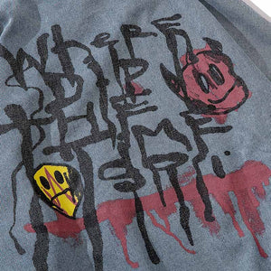 Graffiti Streetwear Denim Jacket