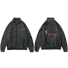 Load image into Gallery viewer, Graffiti Streetwear Denim Jacket