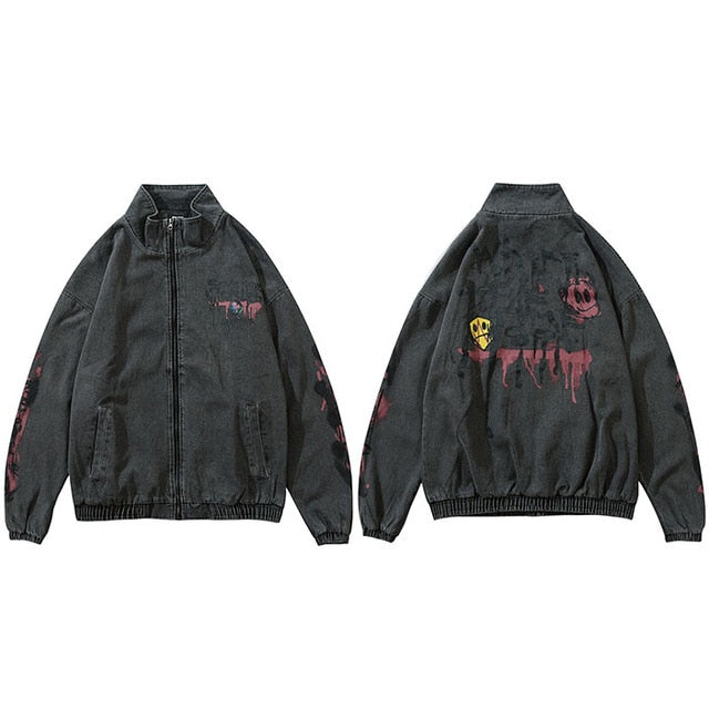 Graffiti Streetwear Denim Jacket