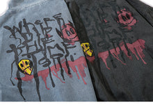 Load image into Gallery viewer, Graffiti Streetwear Denim Jacket
