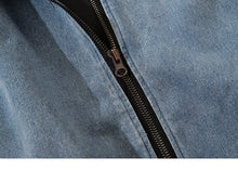Load image into Gallery viewer, Graffiti Streetwear Denim Jacket