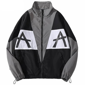 Retro Color Block A A Windbreaker