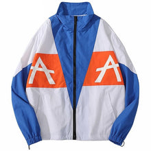Load image into Gallery viewer, Retro Color Block A A Windbreaker