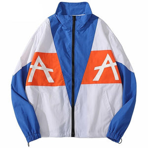 Retro Color Block A A Windbreaker