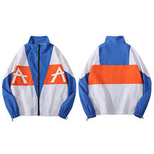 Load image into Gallery viewer, Retro Color Block A A Windbreaker