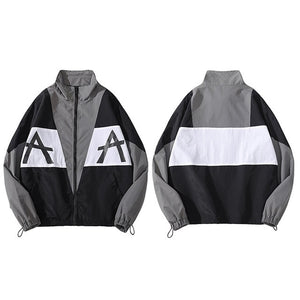 Retro Color Block A A Windbreaker