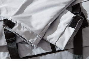 Multi Pocket Strapped Jacket Hoodie