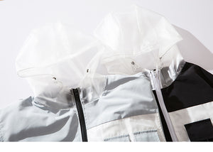 Multi Pocket Strapped Jacket Hoodie
