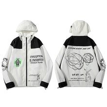 Load image into Gallery viewer, Civilation Is Overrated Hooded Windbreaker