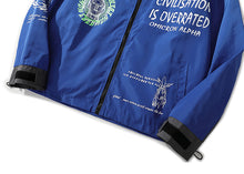 Load image into Gallery viewer, Civilation Is Overrated Hooded Windbreaker