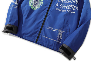 Civilation Is Overrated Hooded Windbreaker