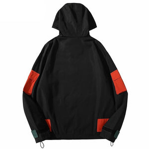 One Big pocket patched Retro Windbreaker