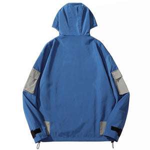 One Big pocket patched Retro Windbreaker