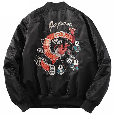 Pandas & Dragon Bomber Jacket