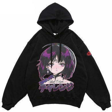 Anime Girl Blackair Hoodie