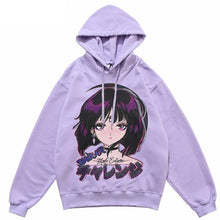 Load image into Gallery viewer, Anime Girl Blackair Hoodie