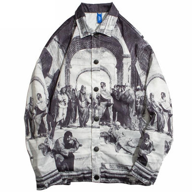 Vintage Ancient ART Retro Jacket