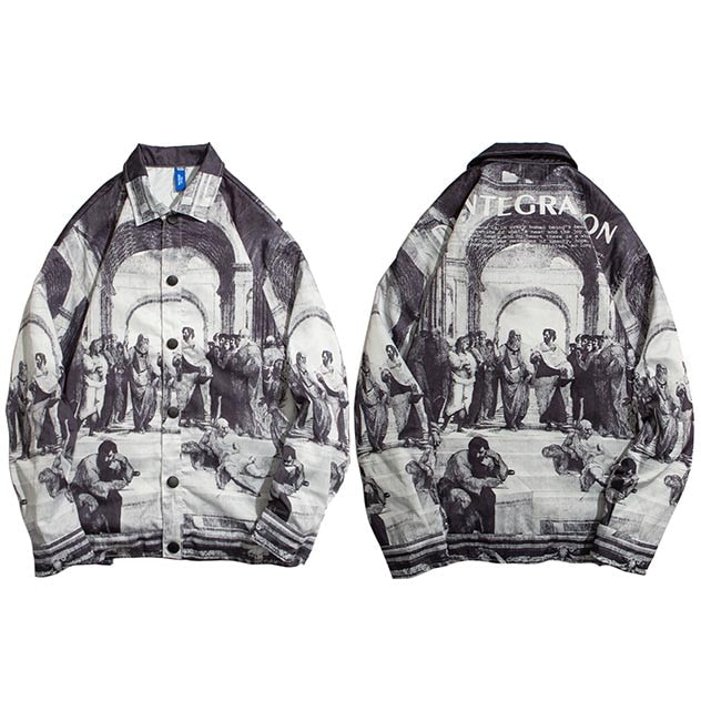 Vintage Ancient ART Retro Jacket