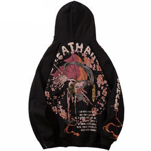 Load image into Gallery viewer, Sakura Fleece Floral Hoodie